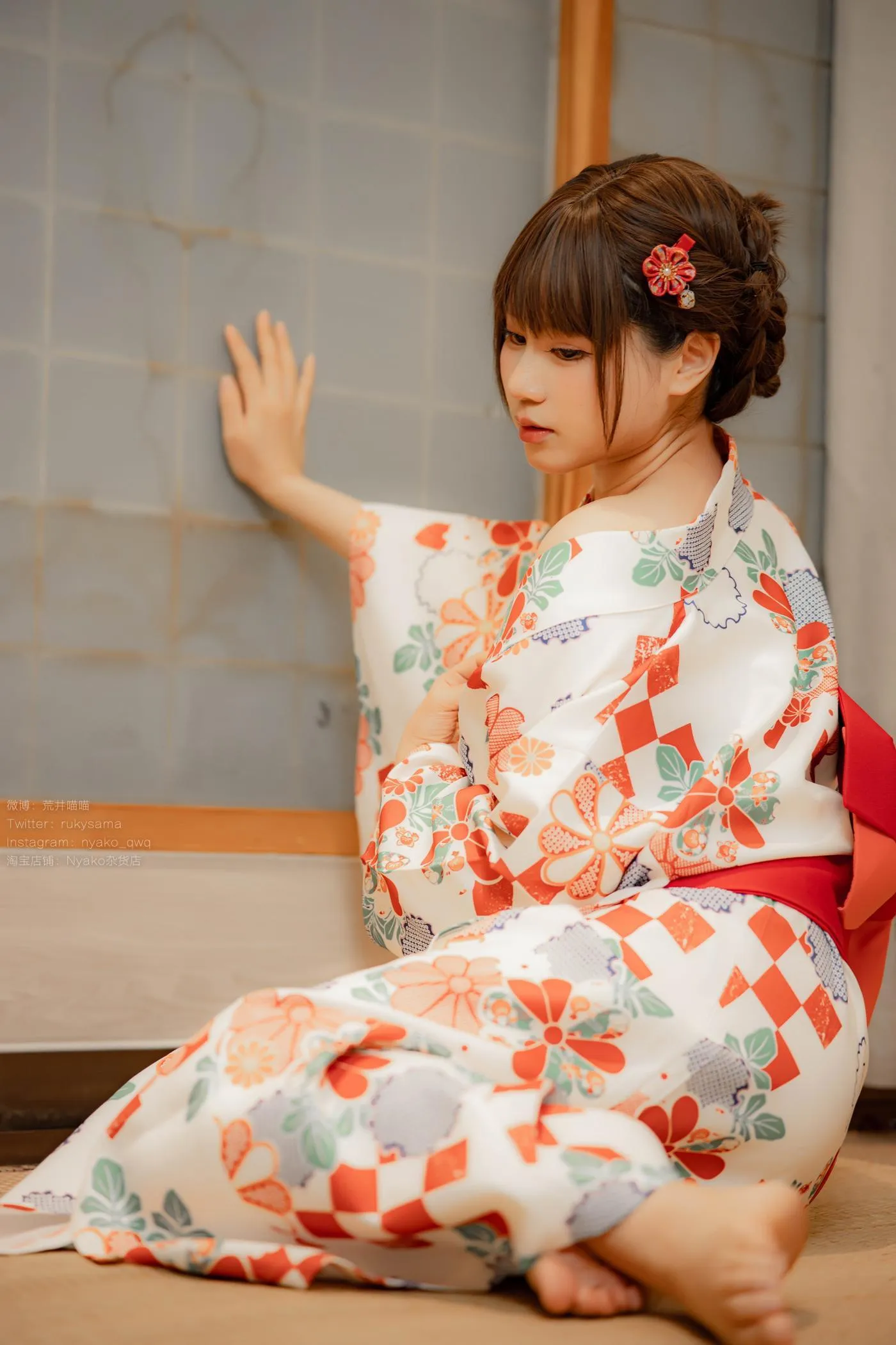 Nyako喵子 – NO.58 和风烂漫正片自拍-电子版41 和风烂漫-浴衣 [86P]插图8
